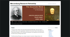 Desktop Screenshot of mercersburgtheology.org