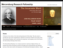 Tablet Screenshot of mercersburgtheology.org